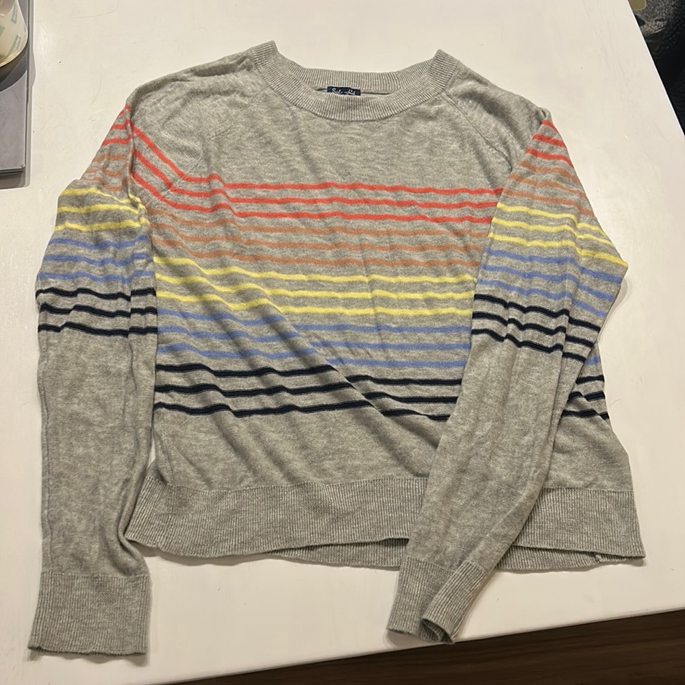 Splendid Women's Rainbow Striped Sweater